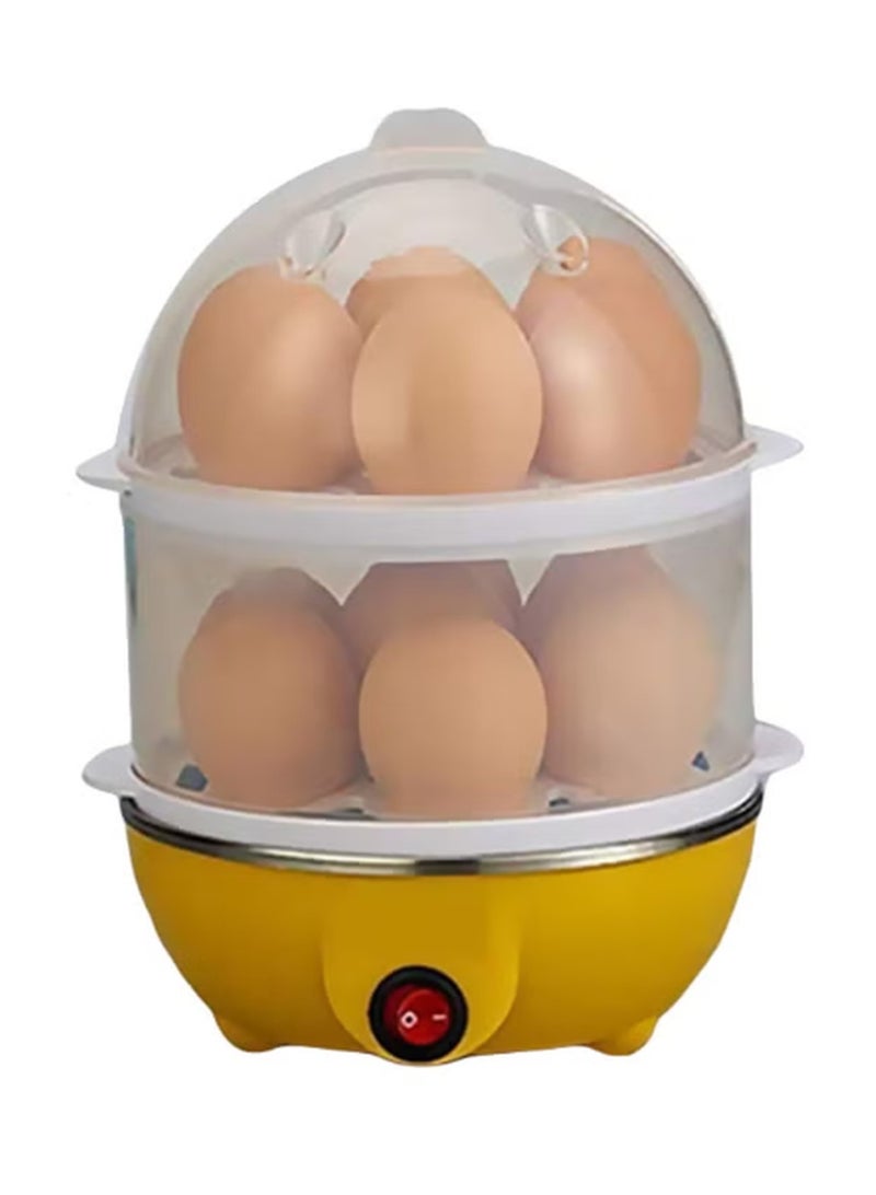 Wtrtr 2-tier Egg Cooker Large 14 Eggs Capacity, Electric Rapid Egg Maker, Auto Off for Hard Boiled Eggs, Poached Eggs, Steamed Vegetables, Seafood, Dumplings (York) - Image 1